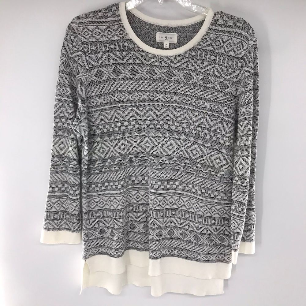 SOLD!! Lou & Grey Linen Cotton Blend Sweater - Picture 2 of 5